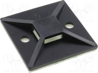 HELLERMANNTYTON Holder; self-adhesive; polyamide; UL94V-2; black