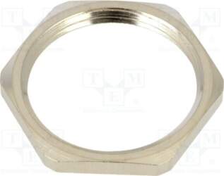 HELLERMANNTYTON Nut; PG21; brass; Thread: PG