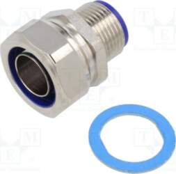 HELLERMANNTYTON Straight terminal connector; Thread: metric