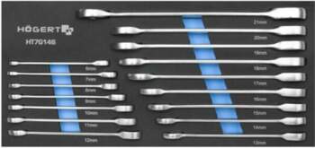 HÖGERT TECHNIK Wrench: combination spanner-set; rattle