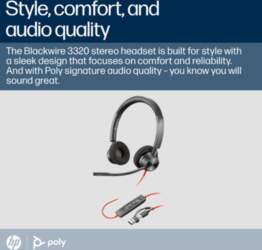 HP Poly BW 3320 Stereo -M