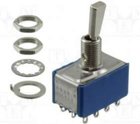 IDEC Switch: toggle; 4PDT; ON-ON; Leads: