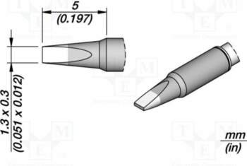 JBC TOOLS Tip; chisel; 1.3x0