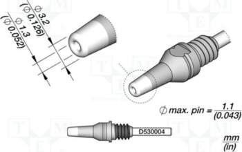 JBC TOOLS Tip: for desoldering irons
