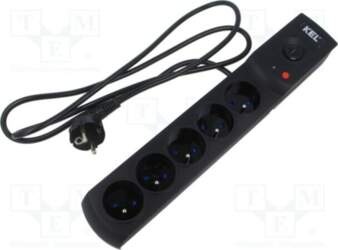 KEL Plug socket strip: protective; Sockets: