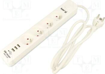KERG Plug socket strip: protective; Sockets: