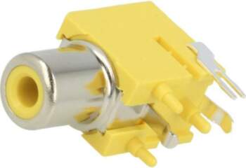 KEYSTONE Connector: RCA; socket; female; angled