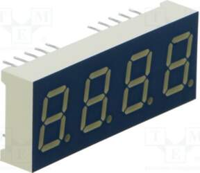 KINGBRIGHT ELECTRONIC Display: LED; 7-segment; 10