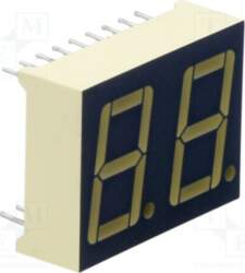 KINGBRIGHT ELECTRONIC Display: LED; 7-segment; 14