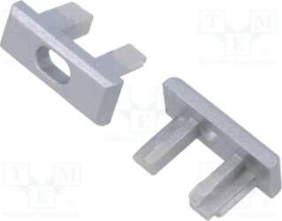 KLUŚ Cap for LED profiles; silver