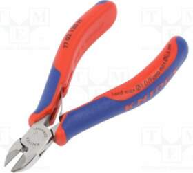 KNIPEX Side,cutting; two-component handle grips