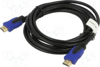 LANBERG Cable; HDMI plug,both sides