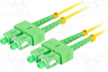 LANBERG Fiber patch cord; SC/APC,both