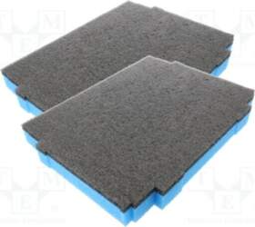 LeanFoam Foam insert; graphite-blue; 386x286x40mm; 2pcs