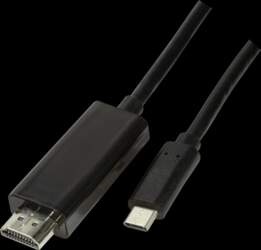 LOGILINK Adapter; HDMI plug,USB C