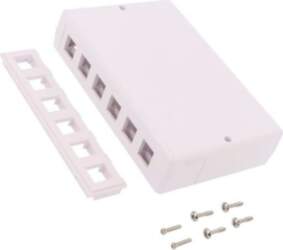 LOGILINK Case; socket; Keystone; white; wall