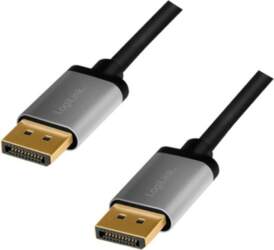 LogiLink DisplayPort kabel 3m Sort Grå