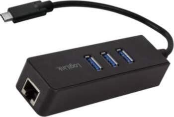 LOGILINK Hub USB; RJ45 socket,USB