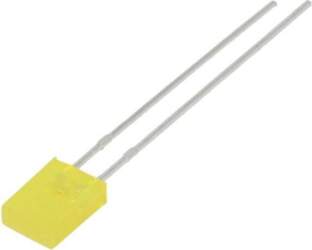 LUMEX LED; yellow; rectangular; 2x5x7mm; 10mcd