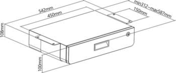 MACLEAN Ergonomic desk drawer MC-461 |