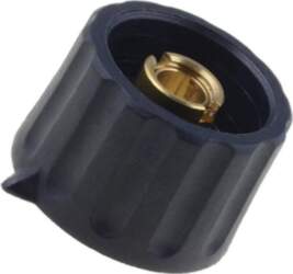MENTOR Knob; with pointer; plastic; Øshaft: