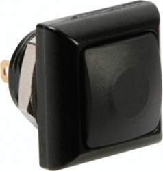 MINI SQUARE METAL PUSH BUTTON WITH