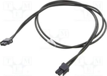MOLEX Cable; 1m; black; Plating: tinned