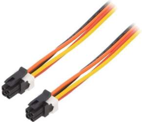 MOLEX Cable; PVC; 1m; black; Plating: