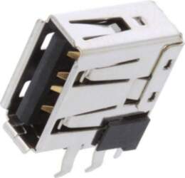 MOLEX Connector: USB A; socket; on