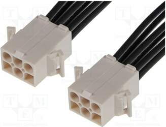 MOLEX PIN: 6; Insulation: PVC; black