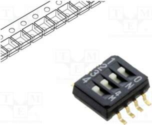 NIDEC COPAL ELECTRONICS Switch: DIP-SWITCH; Poles