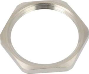 Nut; PG21; brass; Thk: 3.5mm