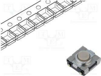 OMRON Electronic Components Microswitch TACT; SPST-NO
