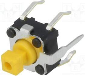 OMRON Electronic Components Microswitch TACT; SPST-NO
