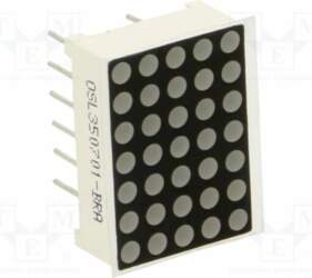 OPTOSUPPLY Display: LED; matrix; 5x7; red
