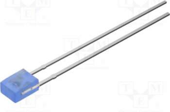 OPTOSUPPLY LED; blue; rectangular; 2x3x4mm; bipolar