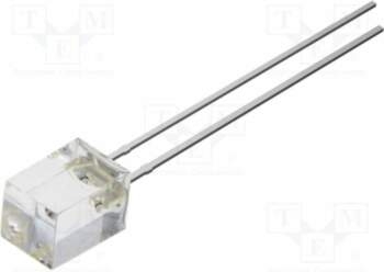 OPTOSUPPLY LED; yellow; rectangular; 5x5x7mm; 330mcd