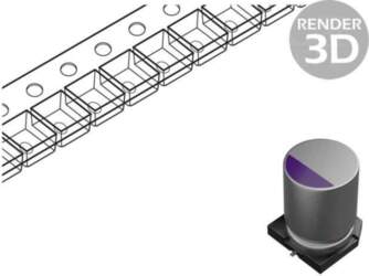 PANASONIC Capacitor: polymer; 47uF; 20VDC; SMD