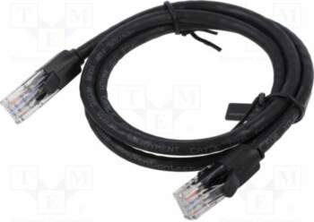 PATCH CABLE CAT.6 UTP/1M BLACK