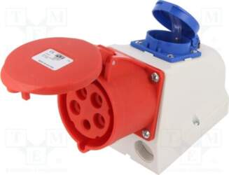 PCE Connector: AC supply 3-phase; socket