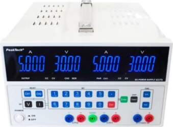 PEAKTECH Laboratory power supply: standard; adjustable