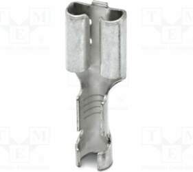 PHOENIX CONTACT Tip: flat; non-insulated; silver