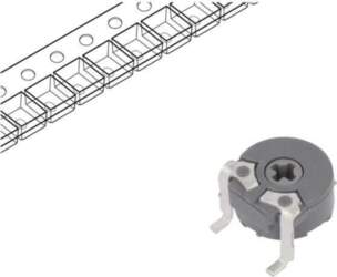 PIHER Potentiometer: mounting; 10kΩ; single turn