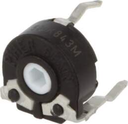 PIHER Potentiometer: mounting; 500kΩ; single turn