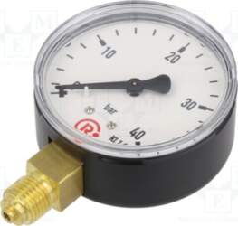 PNEUMAT Manometer; 0÷40bar; bottom connection; Thread: