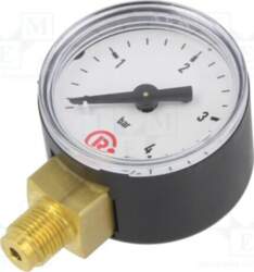 PNEUMAT Manometer; 0÷4bar; bottom connection; Thread: