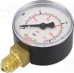 PNEUMAT Manometer; 16bar; bottom connection; Thread: