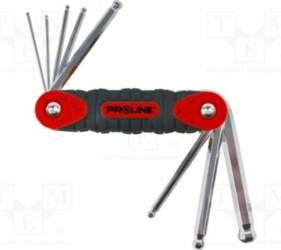PROLINE Wrench: hex key-set; spherical; 8pcs