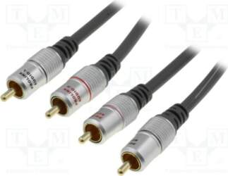 PROLINK Cable; RCA plug x2,both
