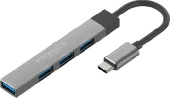 Promate LiteHub-4 USB-C Hub 3xUSB2.0